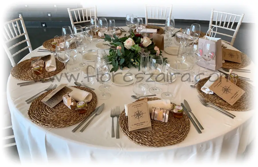 arreglos mesa invitados