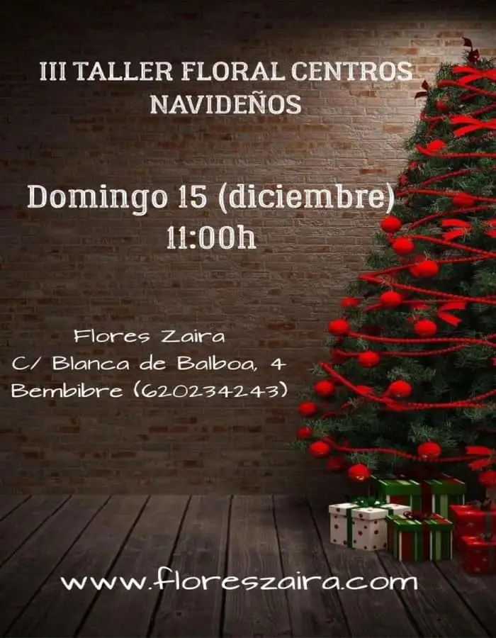 Talleres Florales iii taller centros navideños