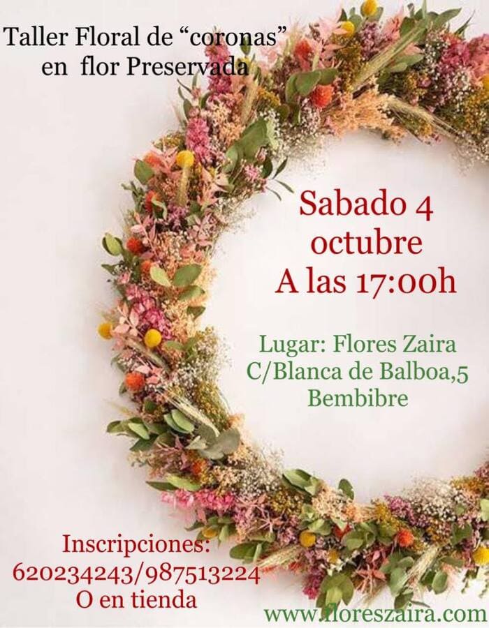 Talleres Florales taller coronas flor preservad